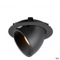 Numinos® gimble xl, encastré de plafond intérieur, 40°, noir, led, 37,4w, 3000k