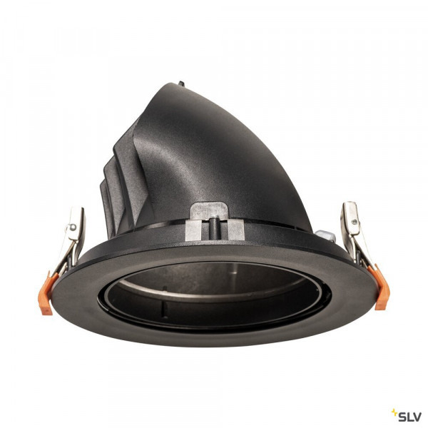 Numinos® gimble xl, encastré de plafond intérieur, 40°, noir, led, 37,4w, 3000k