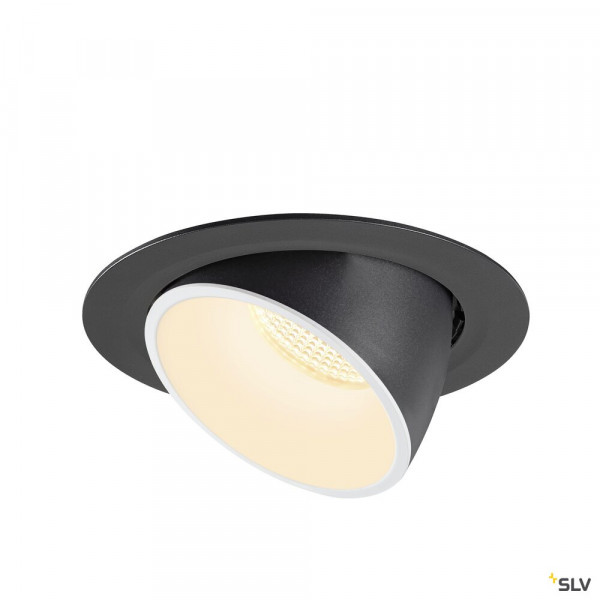 Numinos® gimble xl, encastré de plafond intérieur, 40°, noir/blanc, led, 37,4w, 3000k