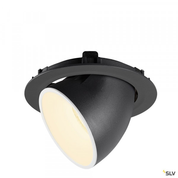 Numinos® gimble xl, encastré de plafond intérieur, 40°, noir/blanc, led, 37,4w, 3000k