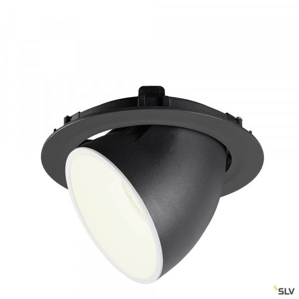 Numinos® gimble xl, encastré de plafond intérieur, 20°, noir/blanc, led, 37,4w, 4000k