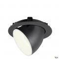 Numinos® gimble xl, encastré de plafond intérieur, 20°, noir/blanc, led, 37,4w, 4000k