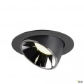 Numinos® gimble xl, encastré de plafond intérieur, 55°, noir/chrome, led, 37,4w, 4000k