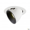 Numinos® gimble xl, encastré de plafond intérieur, 20°, blanc/noir, led, 37,4w, 4000k