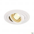 New tria gu10 rond encastré, blanc mat, max. 50w, lames ressorts