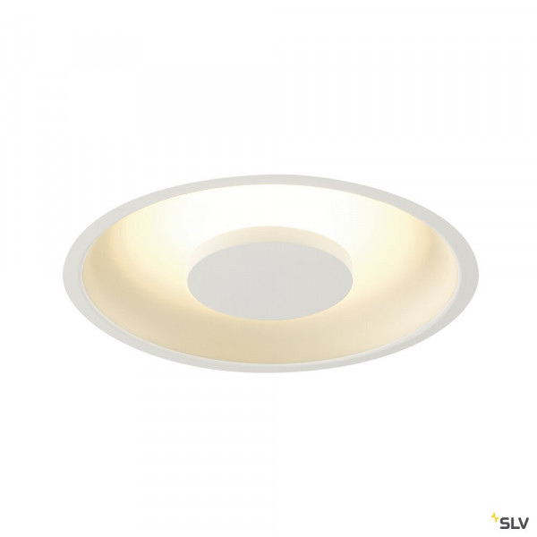 Occuldas. encastré de plafond rond. blanc. 30 smd led 3000k. 22w