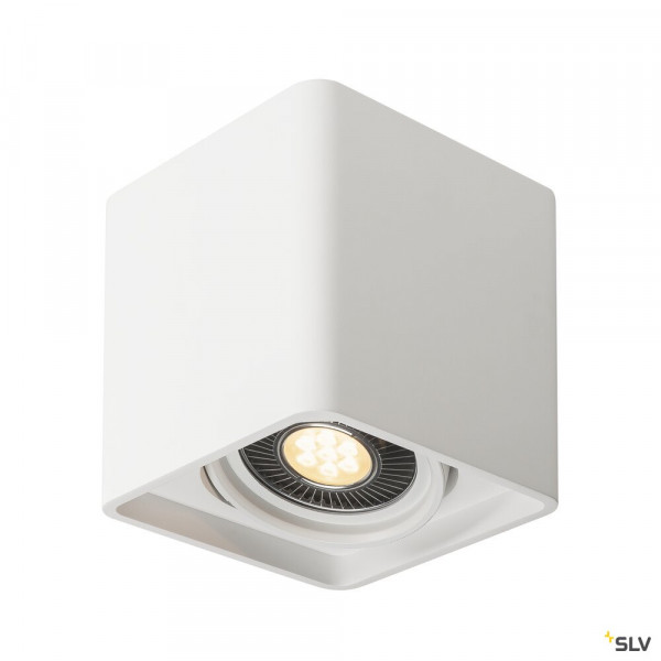 SLV by Declic PLASTRA, simple, plâtre blanc, GU10 LED 17,5W max.