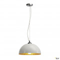 FORCHINI 2, SUSPENSION RONDE, BLANCHE/OR, E27, MAX. 40W