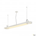 SLV by Declic AIXLIGHT R2 OFFICE LED, susp, blanc, LED + 2xES111, max. 75W, 153cm