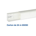 Carton de 24 mètres de conduit de climatisation cnd 65x50 1 compartiment blanc