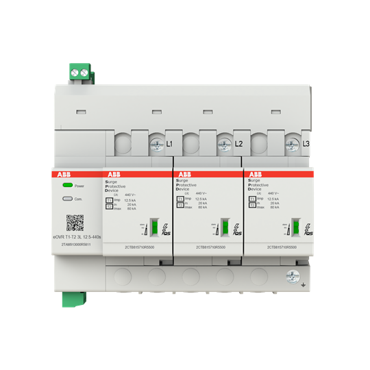 Parafoudre connecté eovr - t1-t2 - 3p - iimp 12.5ka- uc 440v - tnc