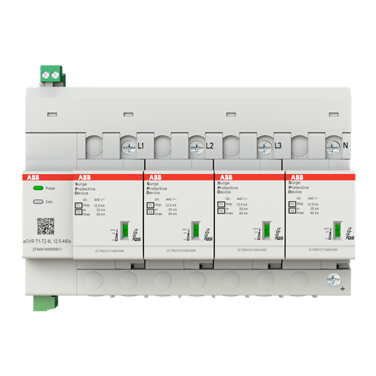 Parafoudre connecté eovr - t1-t2 - 4p - iimp 12.5ka- uc 440v - tns