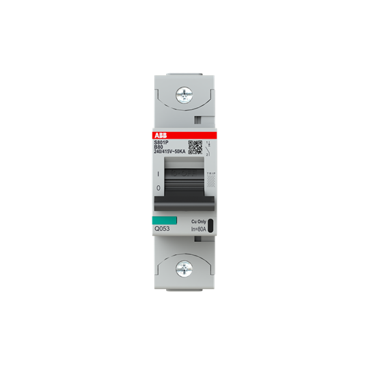 S800p disjoncteur modulaire - 1p - 80a - courbe b - 50ka