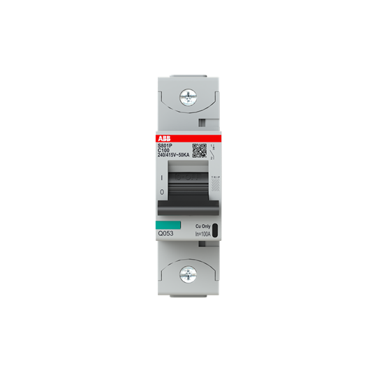 S800p disjoncteur modulaire - 1p - 100a - courbe c - 50ka