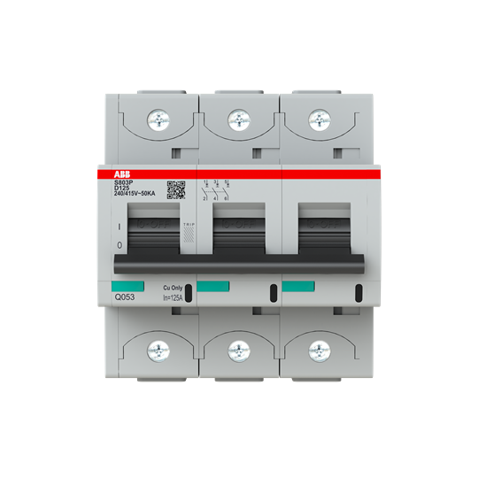 S800p disjoncteur modulaire - 3p -125a - courbe d - 50ka