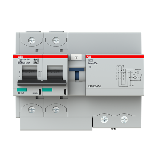 Disjoncteur différentiel ds800p 2p - 125a - cbe k - 30ma - type a-apr immunisé