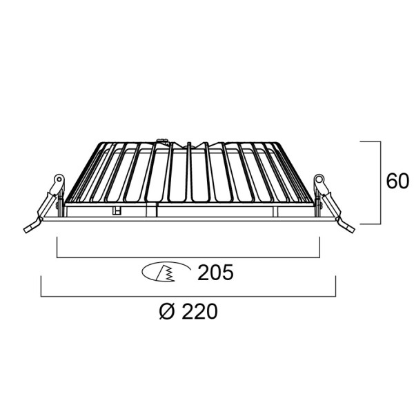 Insaver slim g2 ugr19 205 20w 2500lm 840 ssc