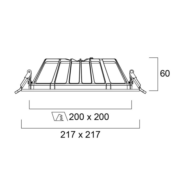 Insaver slim g2 ugr19 200 sq 20w 2500lm 840