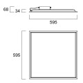 Start panel backlit 600 ip65 37w 4400lm 840 dali