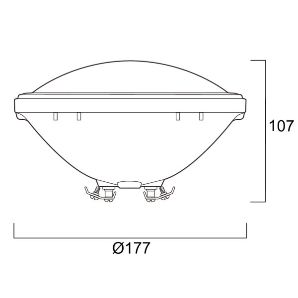 Lampes spéciales piscine par56 led blanche superia 20w 2000lm