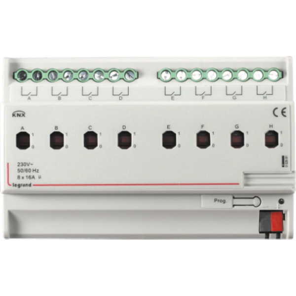 Contrôleur modulaire BUS/KNX - ON/OFF - 8 sorties 16 A - 8 mod