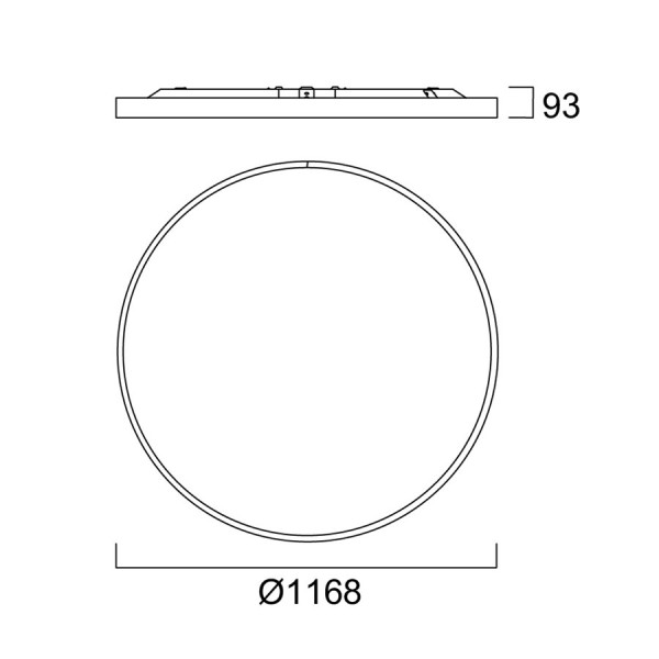 Colossal1200 153,6w 20975lm opal blanc 830 ssa