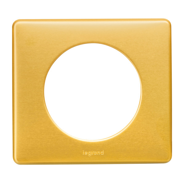 Legrand plaque 1p smoke brass