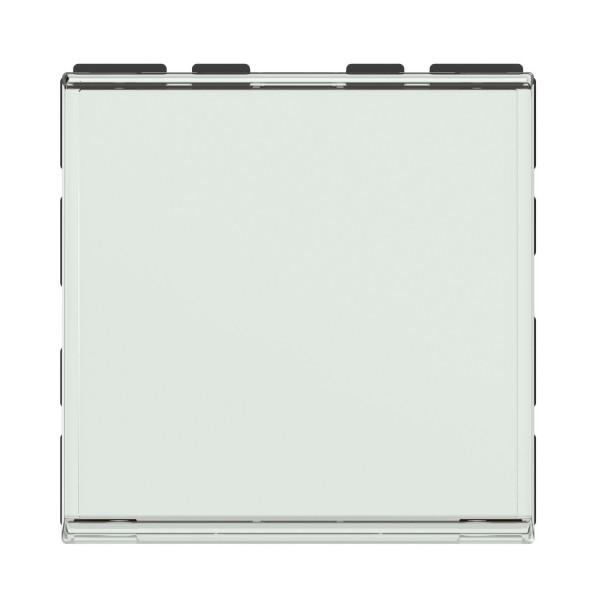 Mosaic poussoir porte etiquette 6a 2 modules composable blanc