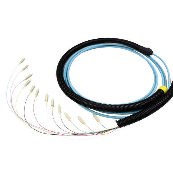 Legrand lien fibre preconnectorise om3 structure serree lszh 12 fibres sc/sc l 10 m