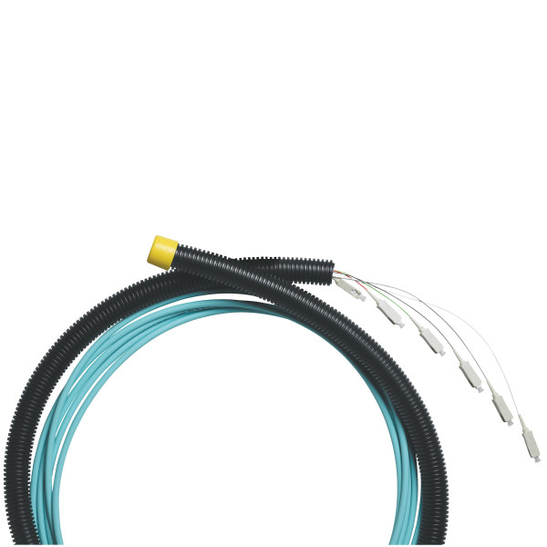 Legrand lien fibre preconnectorise om3 structure serree lszh 6 fibres lc/lc l 10 m