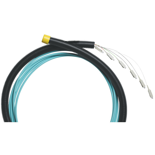 Legrand lien fibre preconnectorise om3 structure serree lszh 6 fibres lc/lc l 140 m