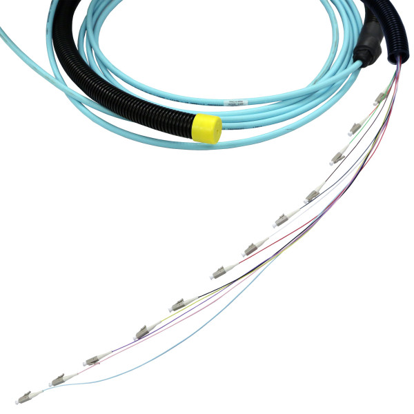 Legrand lien fibre preconnectorise om3 structure serree lszh 12 fibres lc/lc l 10 m