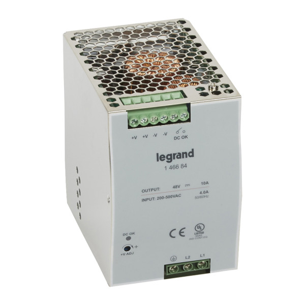 Alimentation stabilisée à découpage mono/bi - 120-480 w - sortie 48 v= - 480 w