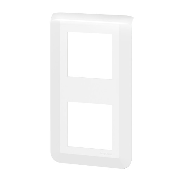 Legrand - mosaic plaque 2x2 modules montage vertical blanc