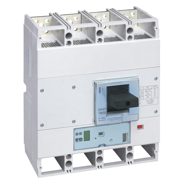 Disjoncteur électronique s2 + unité mesure dpx³ 1600 - icu 100 ka - 4p - 630 a