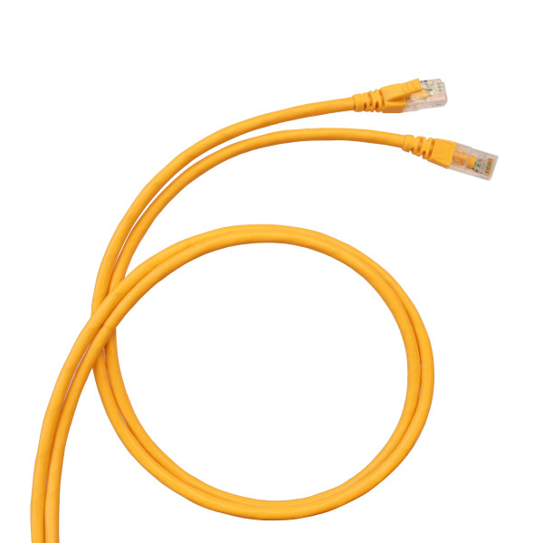 Cordon rj45 catégorie6a utp pvc - 2m jaune