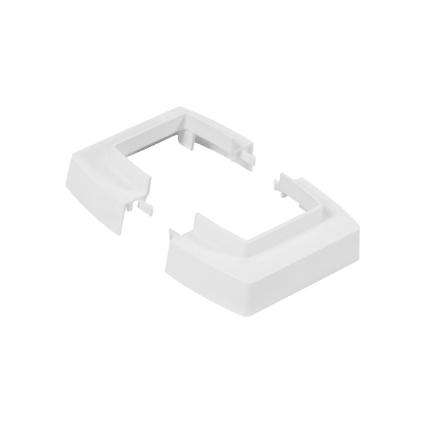 Socle ou cache plafond pour colonne ou colonnette 1 compartiment 45mm - blanc