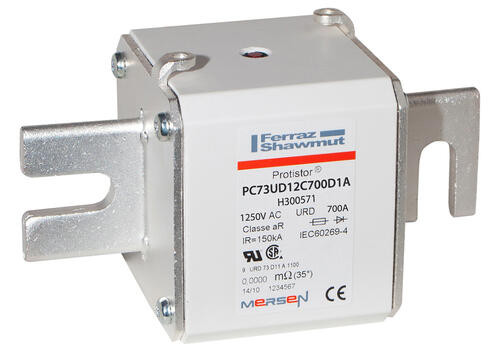 Fusible73 type din110 ar 700a - indicateur - 1200v