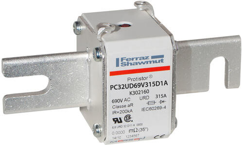 Fusible32 type din110 ar 315a - indicateur - 690v