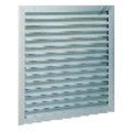 Aldes awa 251 -  700 x  900 mm - grille extérieure aluminium