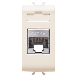 Connecteur rj45 1m cat. 5e ftp ivoire