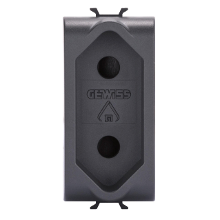 Socket-outlet 1m 2p 10a israeli std bl.