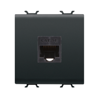 Connecteur rj45 2m cat.5e utp noir