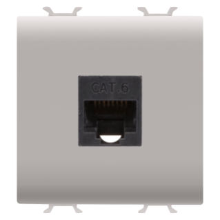 Rj45 socket - category 5e - utp - 2 modules - natural beige - chorus