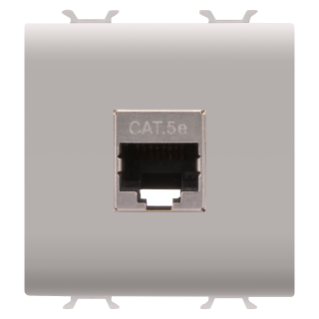 Rj45 socket - category 5e - ftp - 2 modules - natural beige - chorus