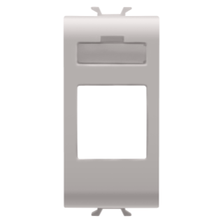 Adapter for housing data connectors - type systimax commscope - 1 module - natural beige - chorus