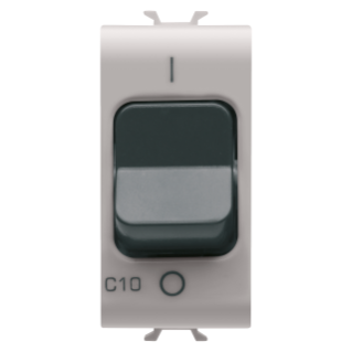 Miniature circuit breaker - c characteristic - 1p 10a 230vac - 1 module - natural beige - chorus