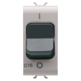 Miniature circuit breaker - c characteristic - 1p+n 16a 230vac - 1 module - natural beige - chorus