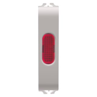 Single indicator lamp - red - 1/2 module - natural beige - chorus