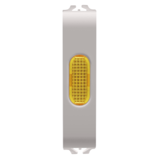 Single indicator lamp - amber - 1/2 module - natural beige - chorus